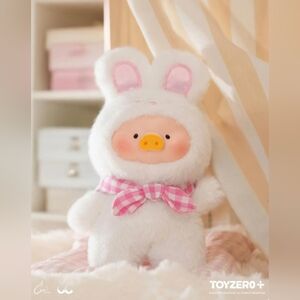 LULU The Piggy Joyful Times Series Plush Prndant  "Adore Bunny"